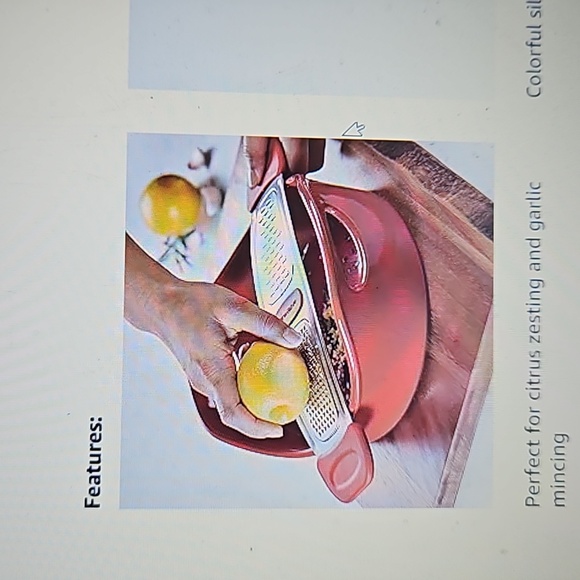 Rachel Ray Stainless steel multi greater with silicone handles - Picture 3 of 4